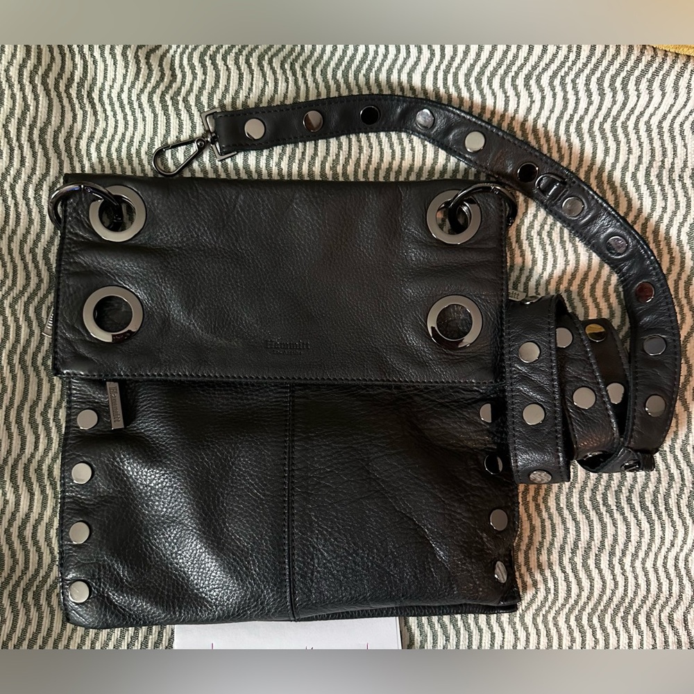 Hammitt Black Leather Crossbody Bag